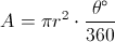 Area of A Sector Formula