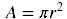 Base Surface Area of a Cone Formula