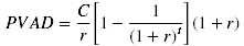 Present Value Annuity Due Formula
