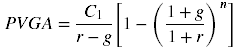 Present Value of Growing Annuity Formula