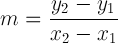 Slope Formula