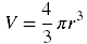 Volume of Sphere Formula